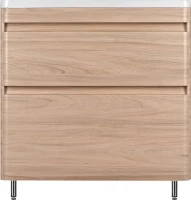 Тумба с раковиной Style Line Атлантика 80 Люкс Plus, напольная, ясень перламутр