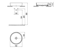 Накладная раковина Creavit Loop LP145-00SK00E-0000 сакура