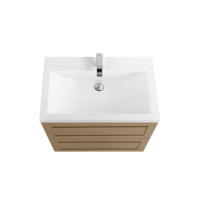 Тумба с раковиной Art&Max Platino 60 подвесная, капучино