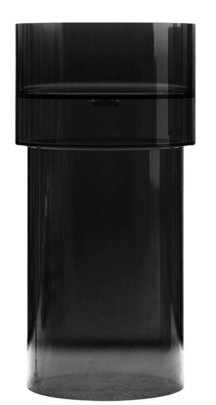 Раковина напольная Abber Kristall AT2701Onyx-H 45 глянцевая черная, круглая