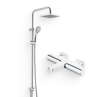 Душевой комплект Термостат Wasserkraft Naab 8611 Thermo для ванны с душем + Стойка A017