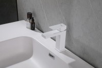 Смеситель для раковины Abber Daheim AF8210W матовый белый