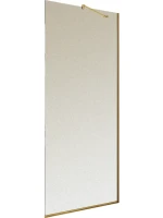 Душевая перегородка Maybahglass MGD-680-3у 109 см, профиль золото, стекло сатин