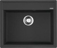 Комплект Мойка Omoikiri Daisen 60-BL черная + Смеситель Nagano BN нержавеющая сталь