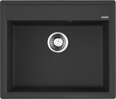 Комплект Мойка Omoikiri Daisen 60-BL черная + Смеситель Nagano BN нержавеющая сталь
