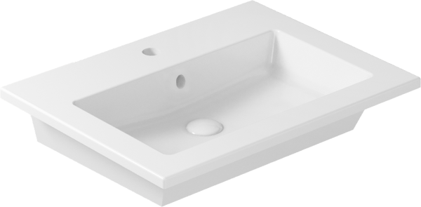 Раковина подвесная Galassia Eden 7221 61x46 глянцевая белая, прямоугольная, фаянс