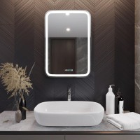 Зеркало Mixline Мальта -3 55 с подсветкой, с подогревом, с часами