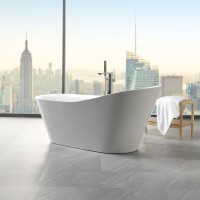Акриловая ванна BelBagno BB63-1800-W0 180x80 см, отдельностоящая, белая, овальная, на ножках, с донным клапаном