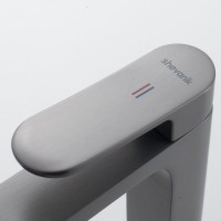 Смеситель для раковины Shevanik S4501T, оружейная сталь