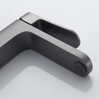 Смеситель для раковины Shevanik S4501T, оружейная сталь