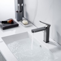 Смеситель для раковины Shevanik S4501T, оружейная сталь