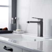 Смеситель для раковины Shevanik S4501T, оружейная сталь