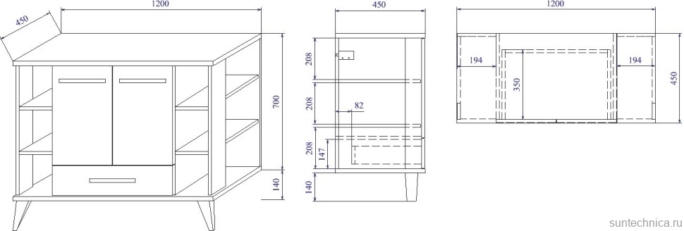 Мебель для ванной комнаты Sanflor Ингрид 120, белый матовый, швейцарский вяз