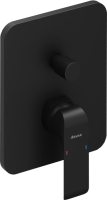 Встраиваемый смеситель для душа и ванны Ravak Flat X070179 С ВНУТРЕННЕЙ ЧАСТЬЮ, черный матовый
