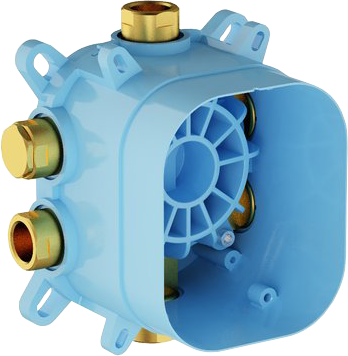 Встраиваемый смеситель для душа и ванны Ravak Flat X070179 С ВНУТРЕННЕЙ ЧАСТЬЮ, черный матовый