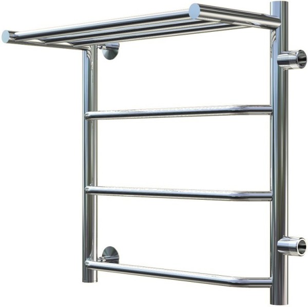 Полотенцесушитель водяной Тругор Браво ПМ 1 П ЛЦ4 R, 50x60x40, с полкой