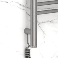 Полотенцесушитель электрический Сунержа Богема 3.1 071-6004-1250 130x55 см, подключение слева, сатин, лесенка