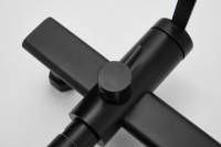 Смеситель с длинным изливом для ванны BELZ B813 B22813-7 черный