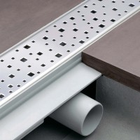 Душевой трап (лоток) MCH Chudej Square CH650S 65 см, решетка хром, с сифоном