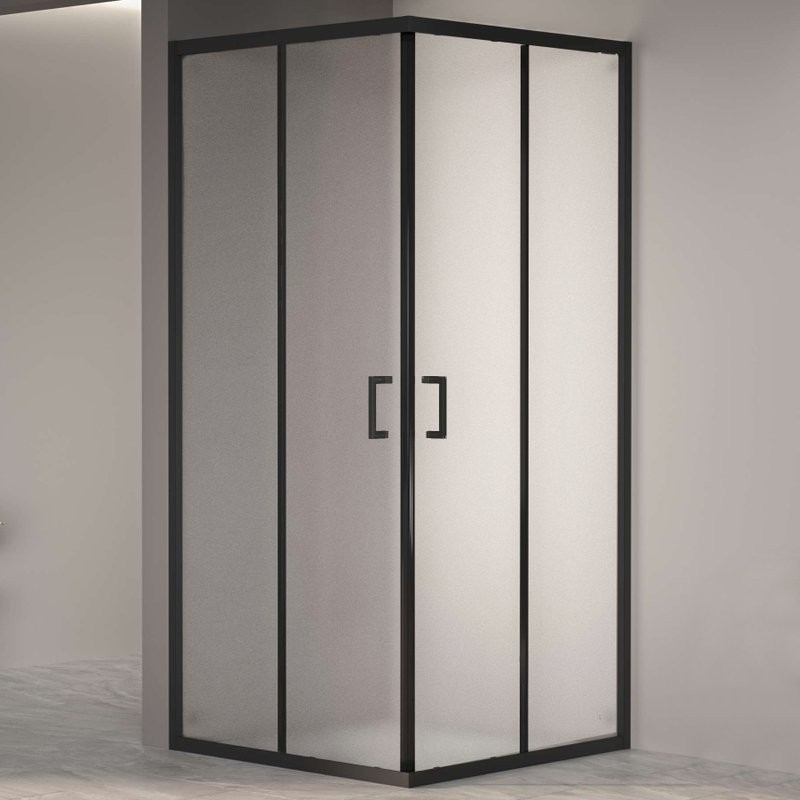 Душевой уголок RGW Passage PA-030B 80x80 см, профиль черный, стекло матовое