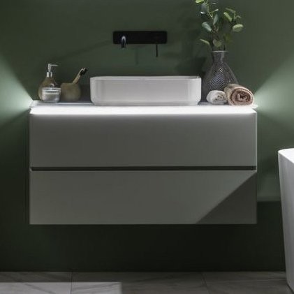 Тумба под раковину Allen Brau Infinity 100 подвесная, олива матовый