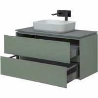 Тумба под раковину Allen Brau Infinity 100 подвесная, олива матовый