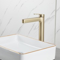 Смеситель для раковины Gappo G99-33 G1099-83 золотой сатин Смеситель для раковины Gappo G99-33 G1099-83 золотой сатин