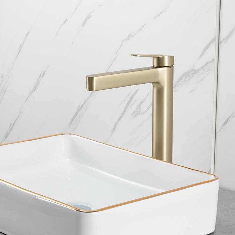 Смеситель для раковины Gappo G99-33 G1099-83 золотой сатин