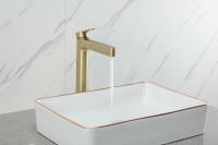 Смеситель для раковины Gappo G99-33 G1099-83 золотой сатин Смеситель для раковины Gappo G99-33 G1099-83 золотой сатин