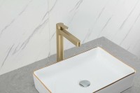 Смеситель для раковины Gappo G99-33 G1099-83 золотой сатин Смеситель для раковины Gappo G99-33 G1099-83 золотой сатин