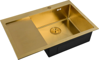 Мойка кухонная Zorg Inox PVD SZR-7851-R Bronze