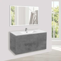 Тумба с раковиной Vincea Mia 100 бетон