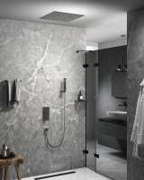 Душевой комплект Timo Petruma SX-5029/18SM С ВНУТРЕННЕЙ ЧАСТЬЮ, с термостатом, черное золото
