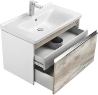 Тумба с раковиной AQUATON Капри 80 бетон пайн