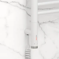 Полотенцесушитель электрический Сунержа Богема 3.1 30-6006-1040 110x45 см, подключение слева, матовый белый, лесенка, с полкой