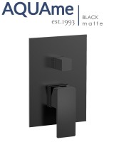 Смеситель для ванны и душа AQUAme Savona черный AQM8808MB