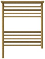 Полотенцесушитель электрический Сунержа Богема 3.1 051-6006-6050 70x55 см, подключение слева, состаренная латунь, лесенка, с полкой