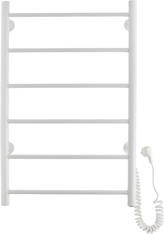 Полотенцесушитель электрический Domoterm Классик DMT 109-6 50х80, белый, R