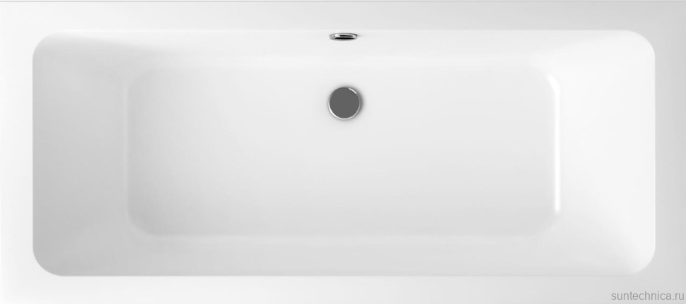 Акриловая ванна Lavinia Boho Pure 180x80 см, встраиваемая, белая, с каркасом