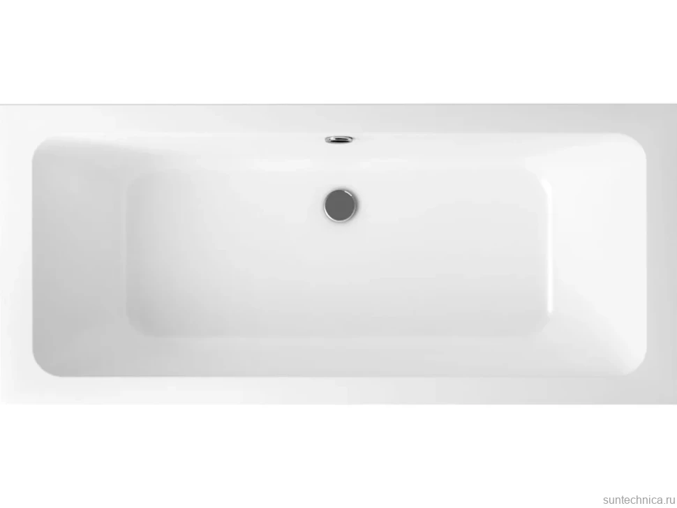 Акриловая ванна Lavinia Boho Pure 180x80 см, встраиваемая, белая, с каркасом