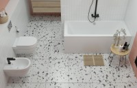 Акриловая ванна Lavinia Boho Pure 180x80 см, встраиваемая, белая, с каркасом