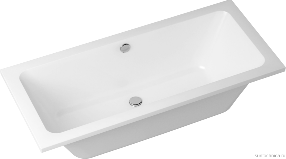 Акриловая ванна Lavinia Boho Pure 180x80 см, встраиваемая, белая, с каркасом