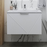 Тумба с раковиной Grossman Блисс 70 матовая белая