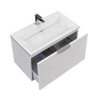 Тумба с раковиной Grossman Блисс 70 матовая белая