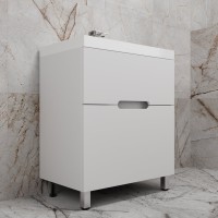 Тумба под раковину без столешницы Style Line Матис 70 напольная, белая матовая