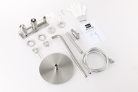 Душевой комплект Abber Wasser Kreis 316 AF8118BST С ВНУТРЕННЕЙ ЧАСТЬЮ, брашированная сталь