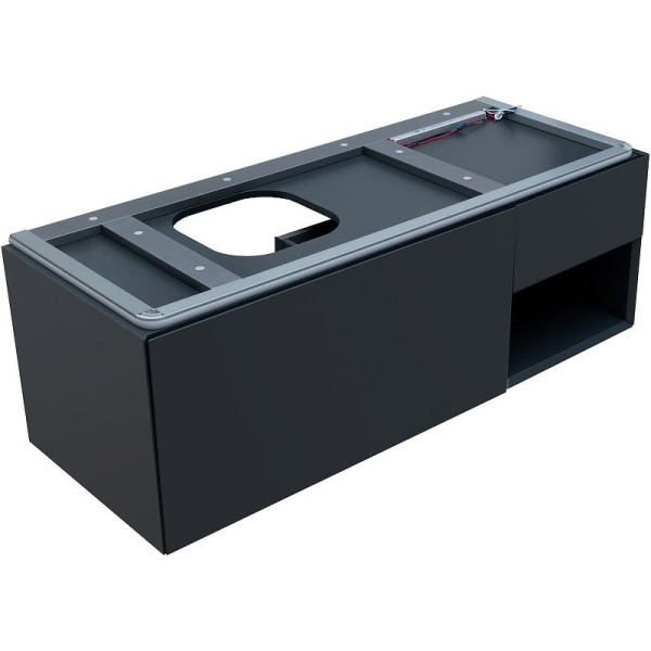Тумба под раковину Allen Brau Infinity 120 1+1 L подвесная, антрацит матовый
