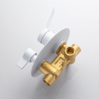 Душевая система / Тропический душ со смесителем встраиваемая Shevanik S4135C, белый