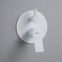 Душевая система / Тропический душ со смесителем встраиваемая Shevanik S4135C, белый