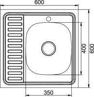 Мойка кухонная Mixline 528015